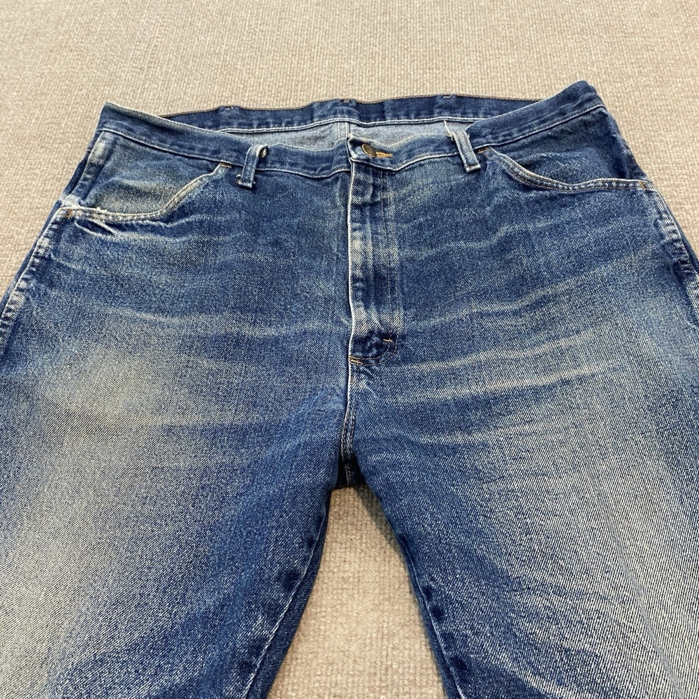Rustler Jeans Men's 40x32 VTG Faded Blue Cotton Normcore Workcore Durable